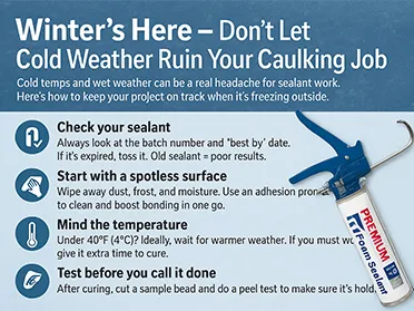 Winter’s Here – Don’t Let Cold Weather Ruin Your Caulking Job